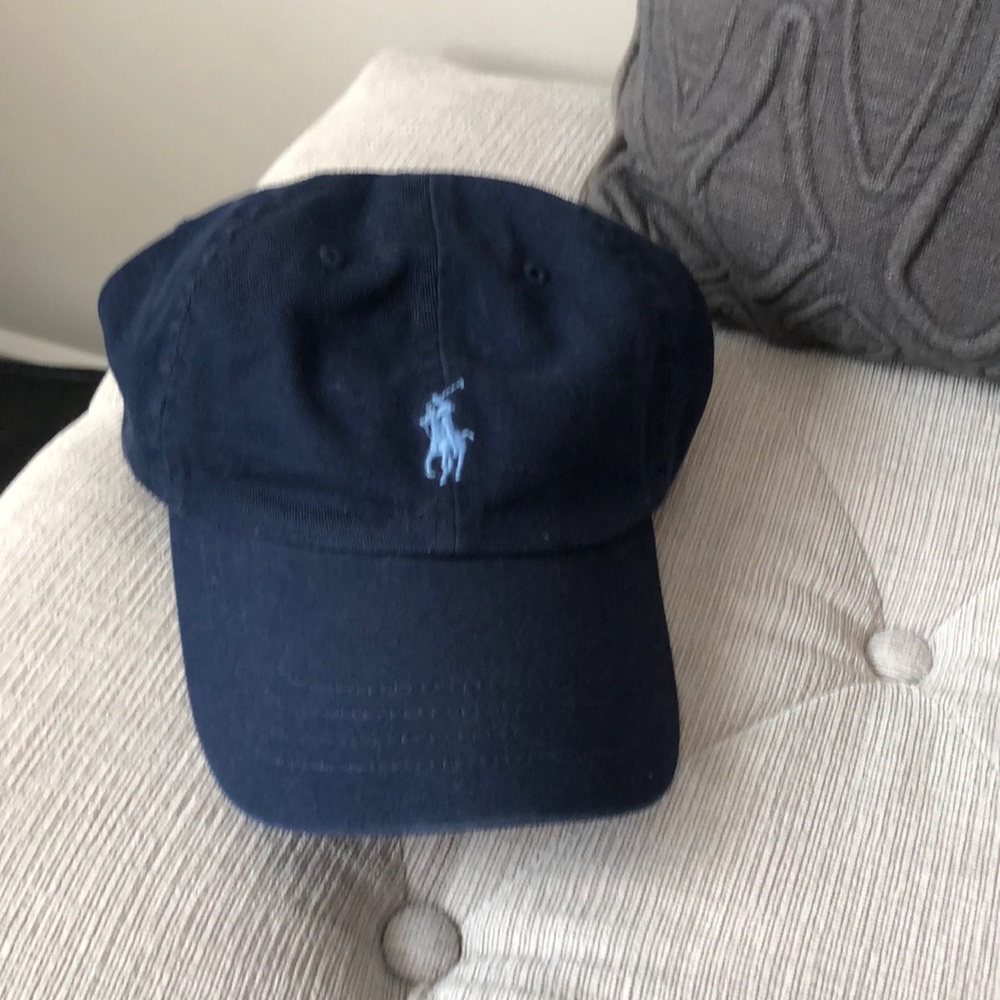 Navy polo hat